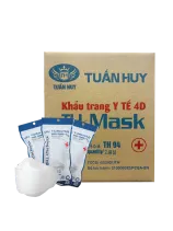 Khẩu Trang Y Tế KF94 Tuấn Huy Trắng